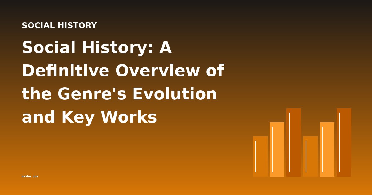 Social History: A Definitive Overview of the Genre's Evolution and Key Works