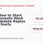 How to Start Remote Work Update Replys Clearly