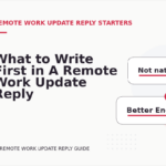 What to Write First in A Remote Work Update Reply