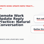 Remote Work Update Reply Practice: Natural Conversation Lines